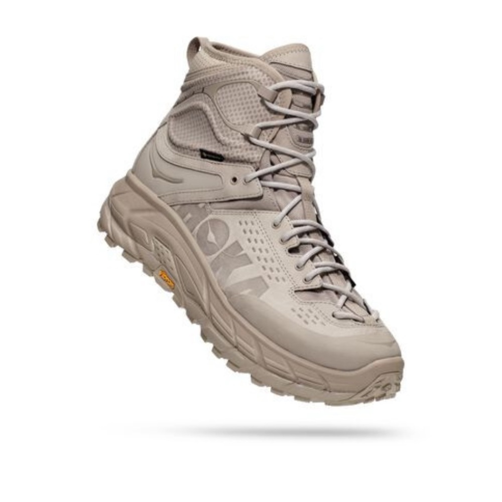 HOKA Tor Ultra Hi Men’s 9 Production Sample in Simply Taupe/Pumice Stone